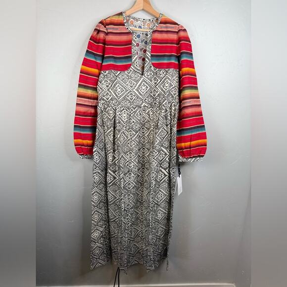 NWT Alix of Bohemia Winifred Orange Bloom Dress Size Large - Picture 5 of 13